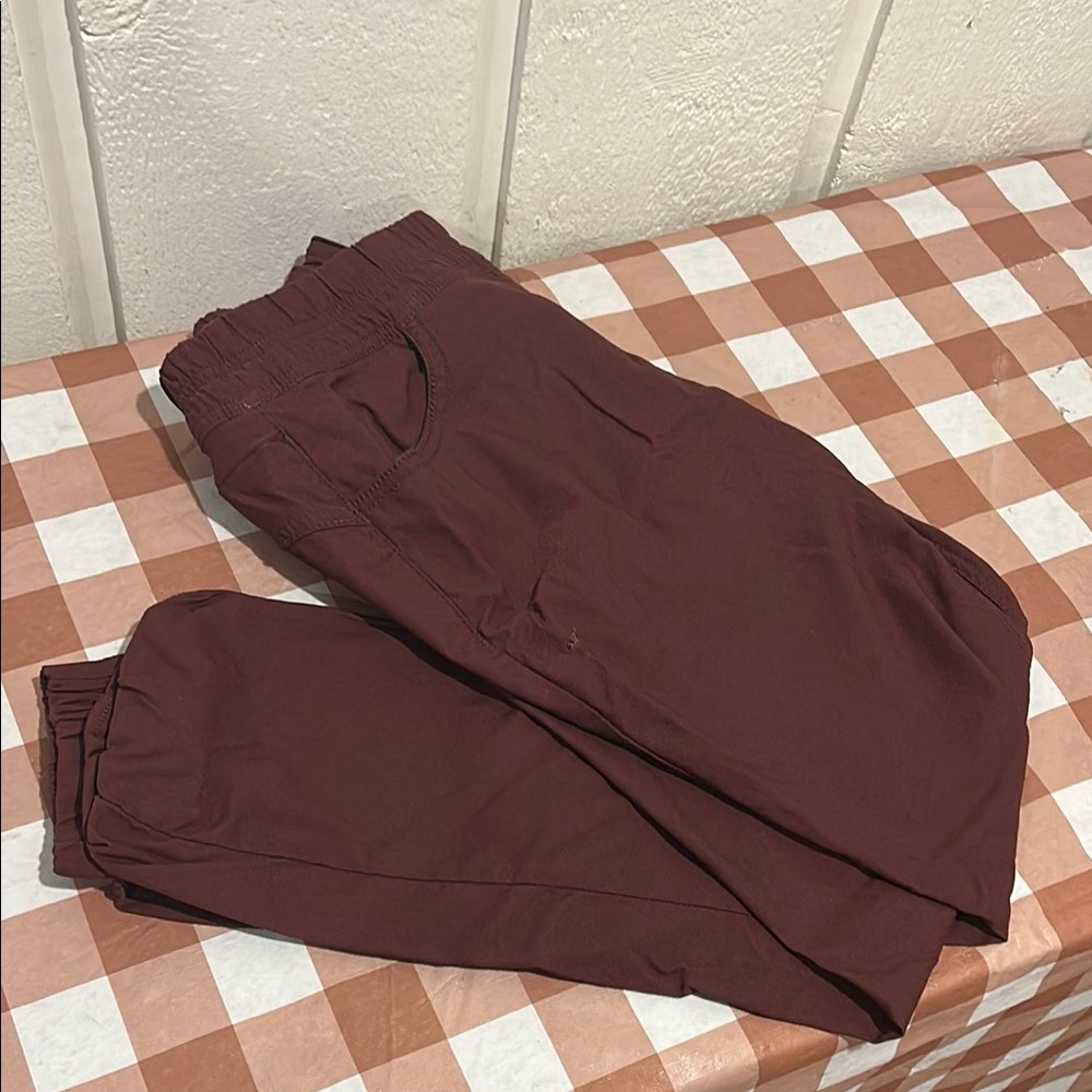 Prana Maroon Sweatpants Relaxed Fit Joggers Sz 4